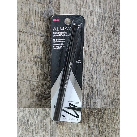 Almay Conditioning Liquid Liquid Eyeliner Felt Tip Intense Black 010, 0.03 fl oz - Picture 1 of 4